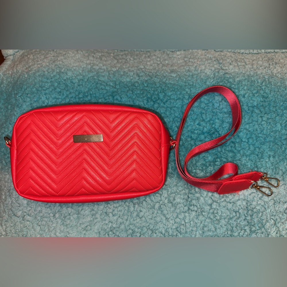Red Quilted Women's Bag